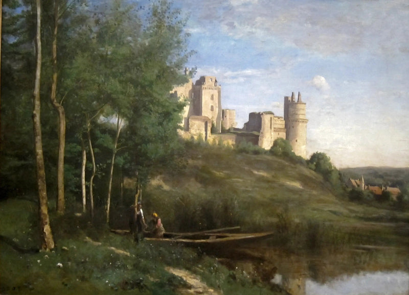 Ruiner af Pierrefonds Slot - Jean-Baptiste Camille Corot
