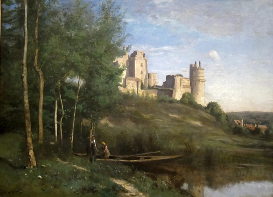 Ruiner af Pierrefonds Slot - Jean-Baptiste Camille Corot