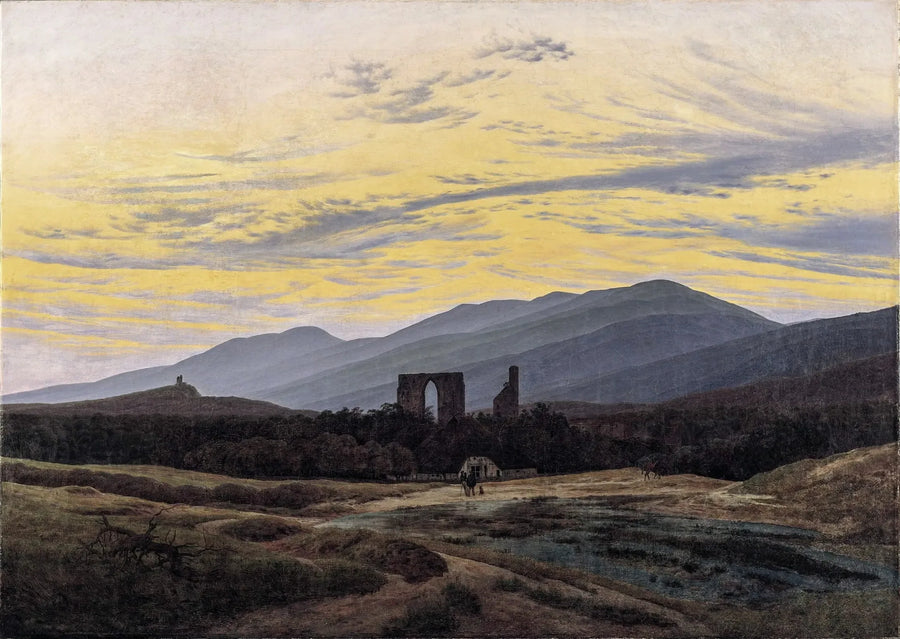 ruinerne af Eldena-klosteret i Giant Mountains - Caspar David Friedrich