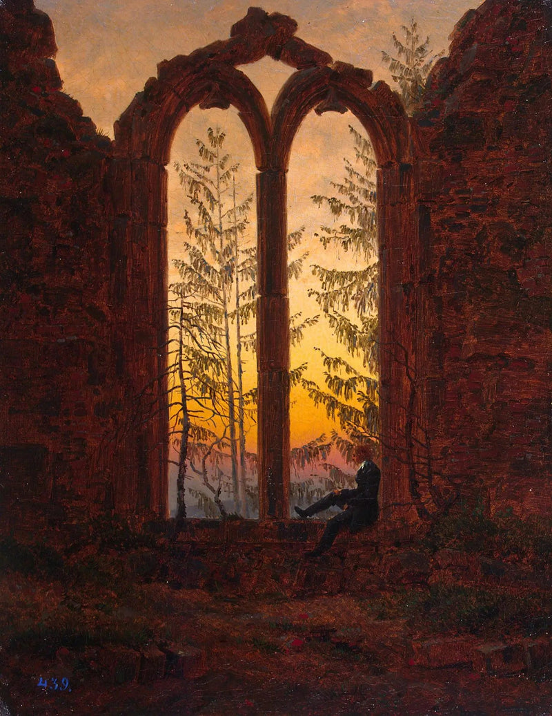 ruinerne af klosteret i Oybin - Caspar David Friedrich
