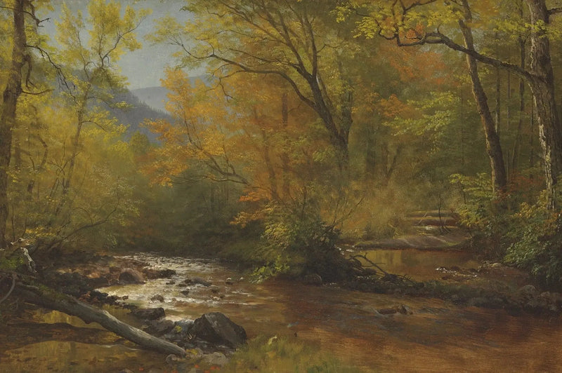 Bæk i skoven - Albert Bierstadt