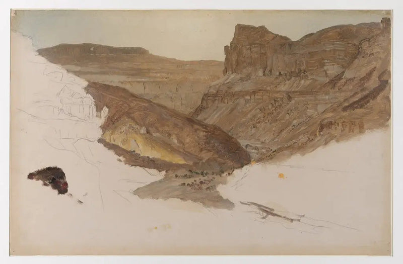 Bjergbæk, Yemen-dalen, Palæstina - Frederic Edwin Church