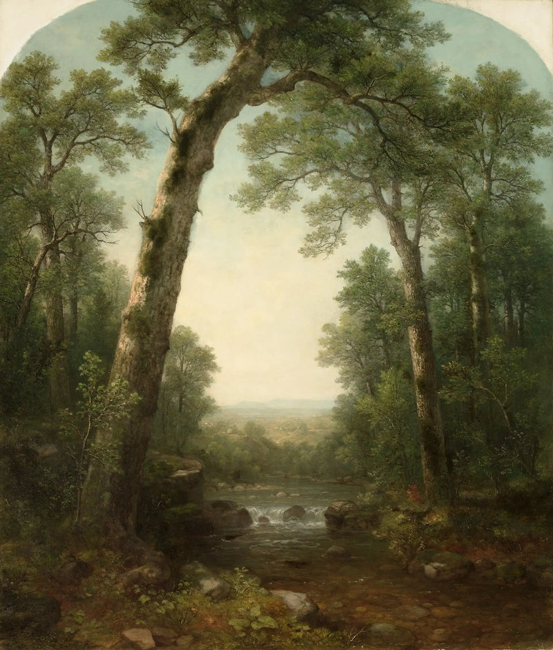 Skovbæk med udsigt - Asher Brown Durand