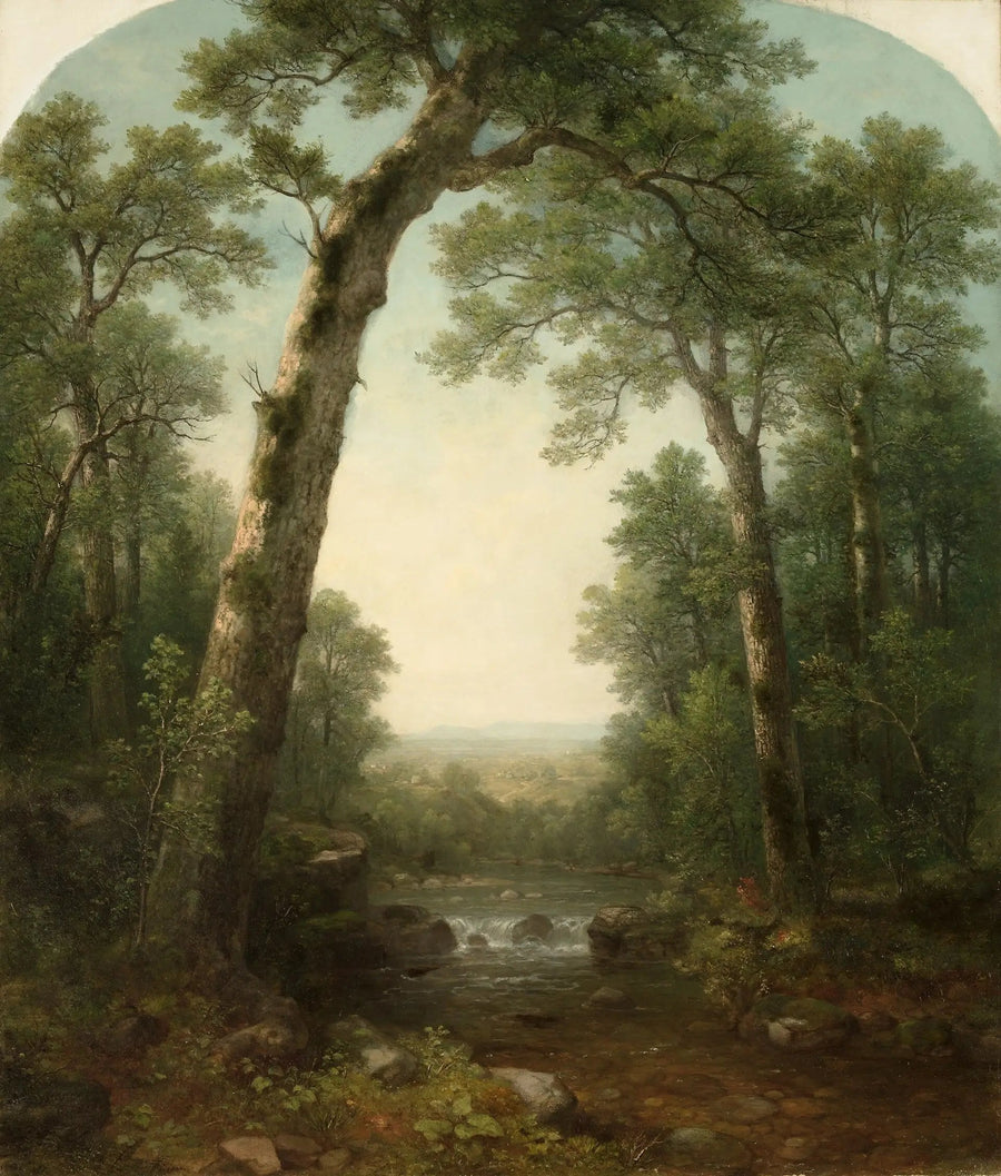 Skovbæk med udsigt - Asher Brown Durand