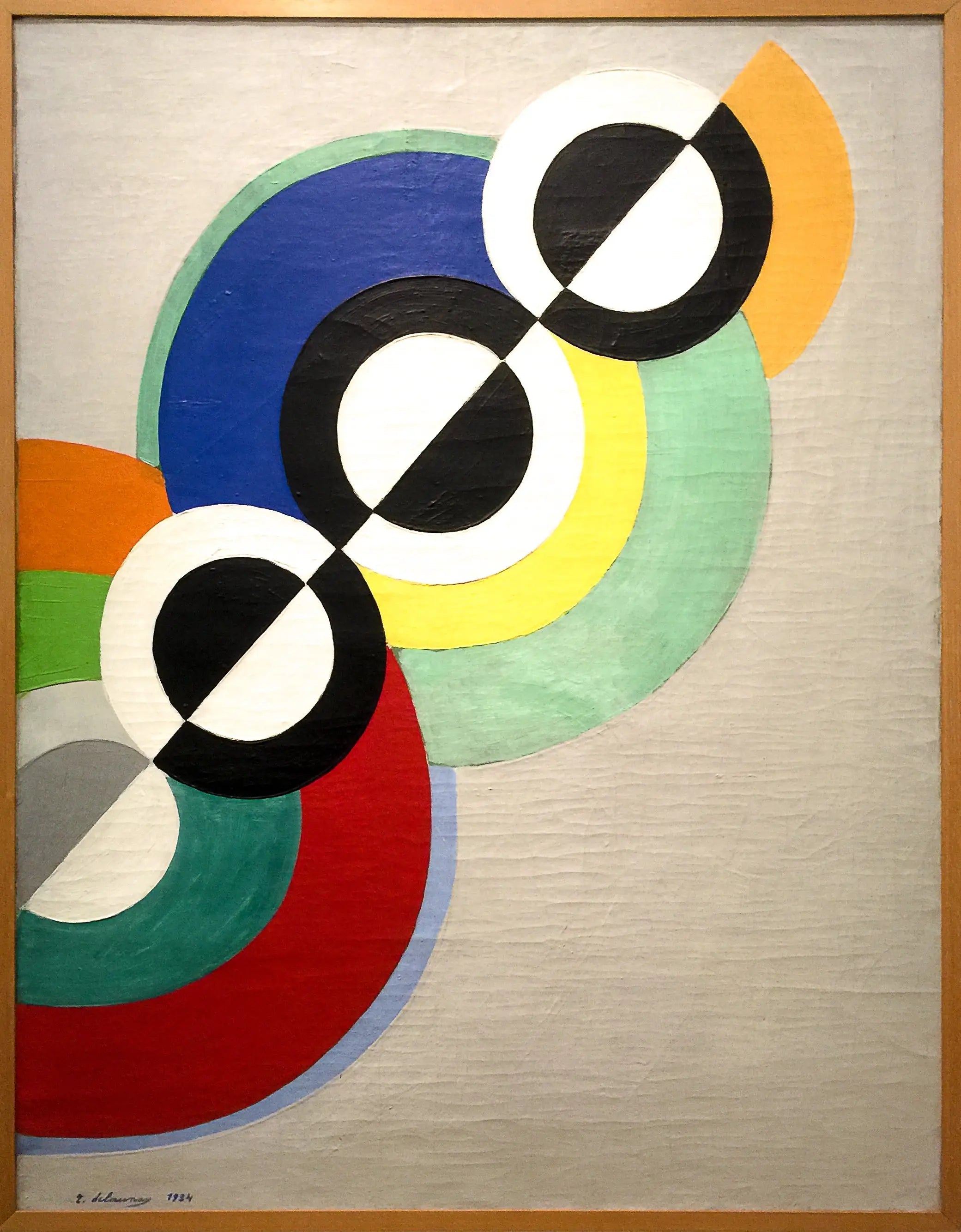 Rythmes - Robert Delaunay image 1 copie peinte à la main à l’huile