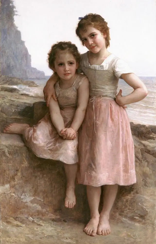 Søstre ved kysten - Bouguereau