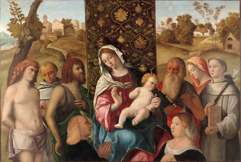 Sacra Konversation med donorer - Cima da Conegliano