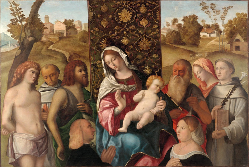 Sacra Konversation med donorer - Cima da Conegliano