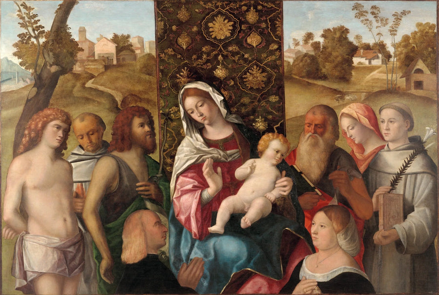 Sacra Konversation med donorer - Cima da Conegliano