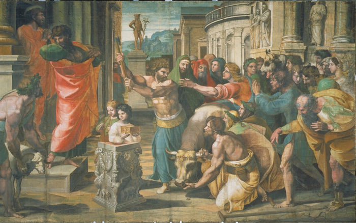 Ofringen ved Lystra, omkring 1515-1516 - Raphaël
