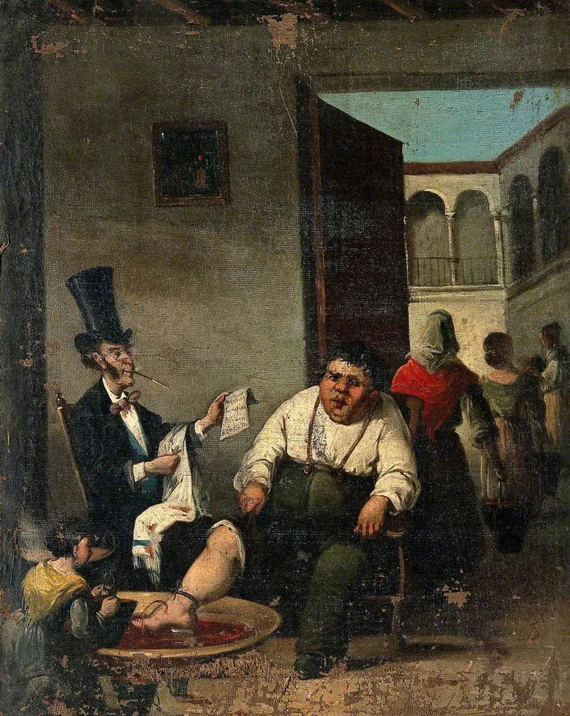 Blodudstrømning fra foden - Honoré Daumier