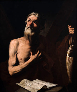 Saint André, skytshelgen for fiskere - Jusepe de Ribera