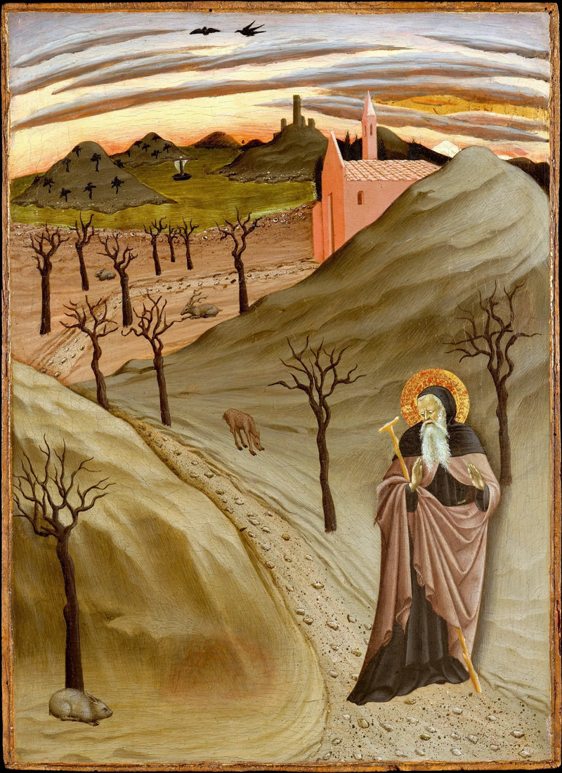 Saint Antoine abbed i ørkenen - Master of the Osservanza