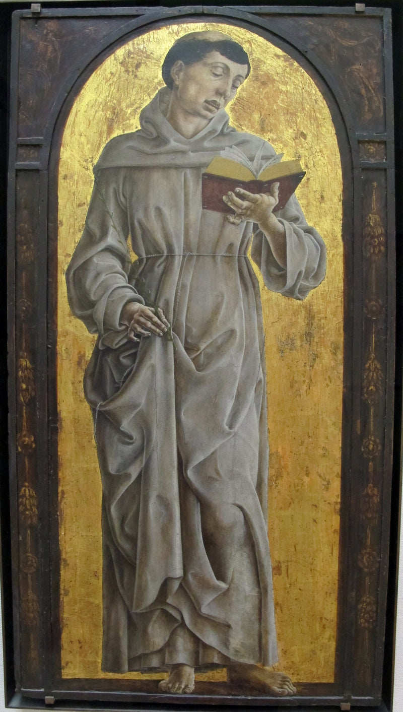 Saint Antoine de Padoue læsende - Cosmè Tura