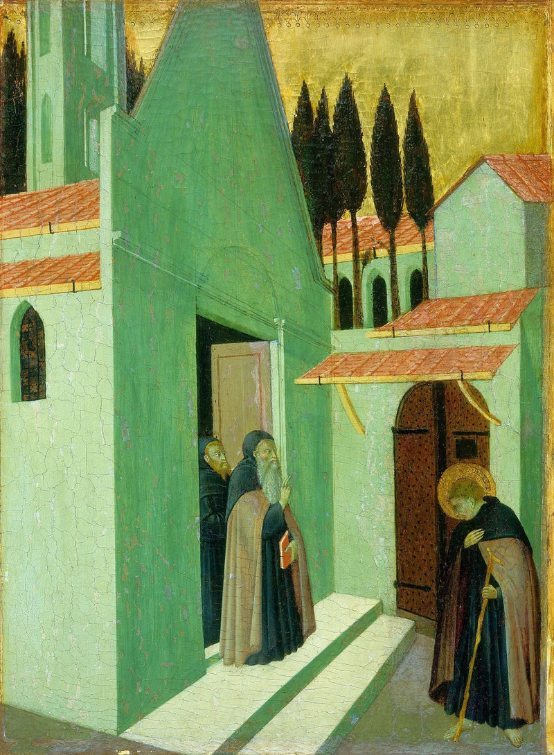 Saint Antoine forlader sit kloster - Master of the Osservanza