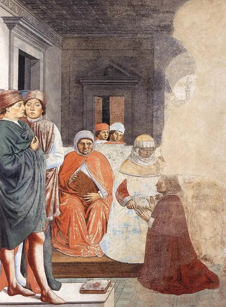 Saint Augustin ved Københavns Universitet (scene 2, nordvæg) - Benozzo Gozzoli