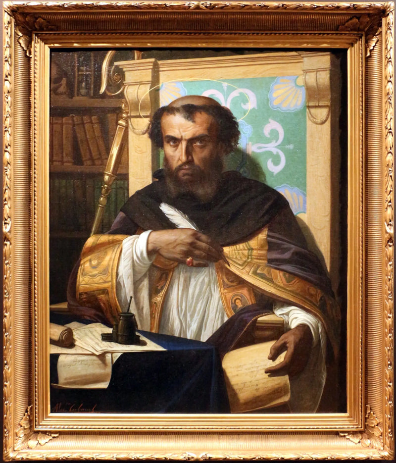 Saint Augustin i sit kontor - Alexandre Cabanel