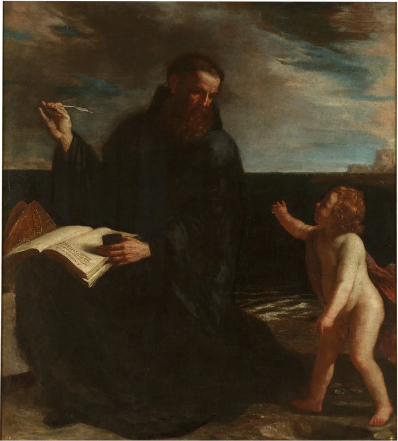 Saint Augustin mediterende over Treenigheden - Guercino
