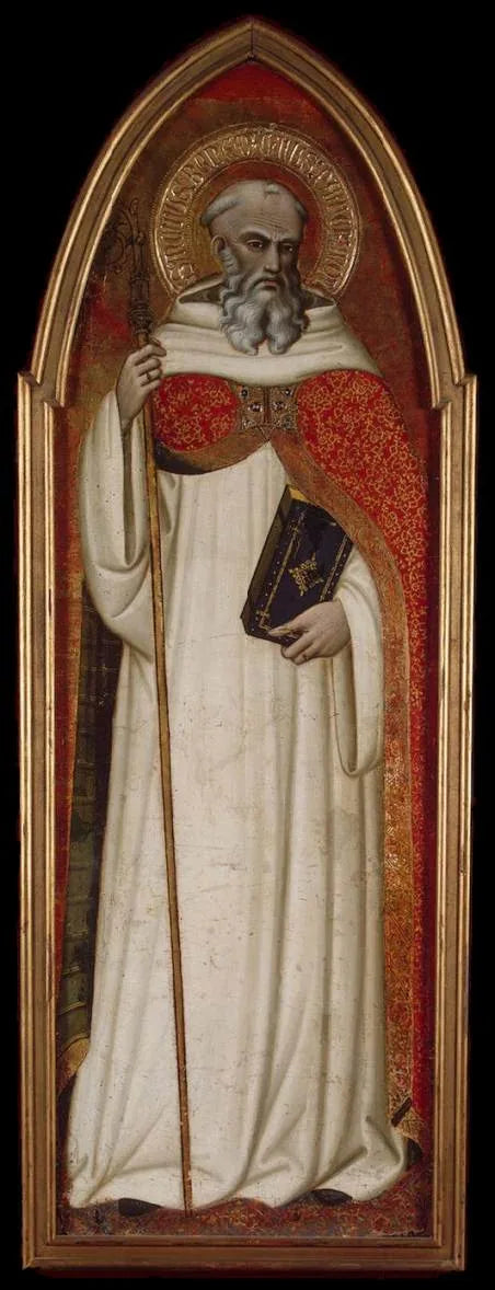 Saint Benoît (en del af et polyptyk) - Spinello Aretino