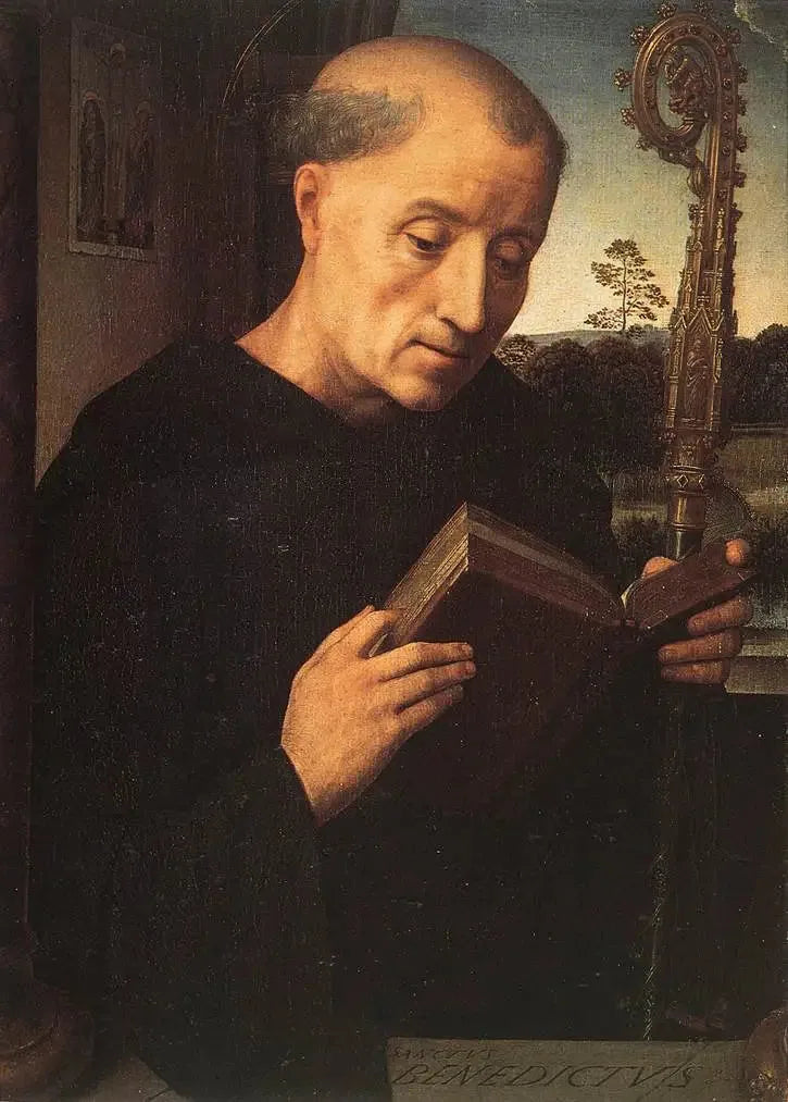 Saint Benoît : Venstre vinge - Hans Memling
