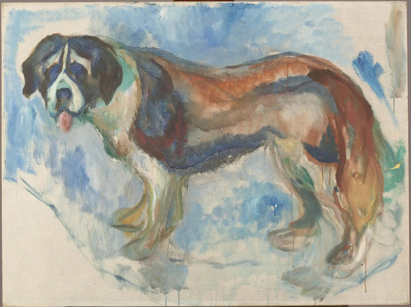 Sankt Bernhard i sneen - Edvard Munch
