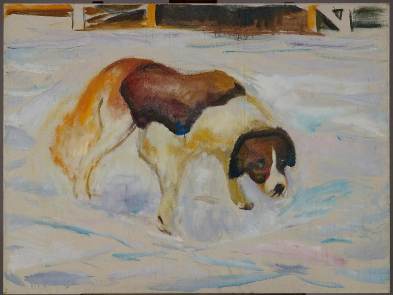 Sankt Bernhard i sneen - Edvard Munch
