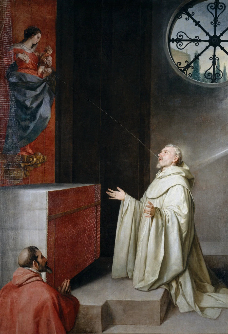 Saint Bernhard og Jomfruen - Alonso Cano