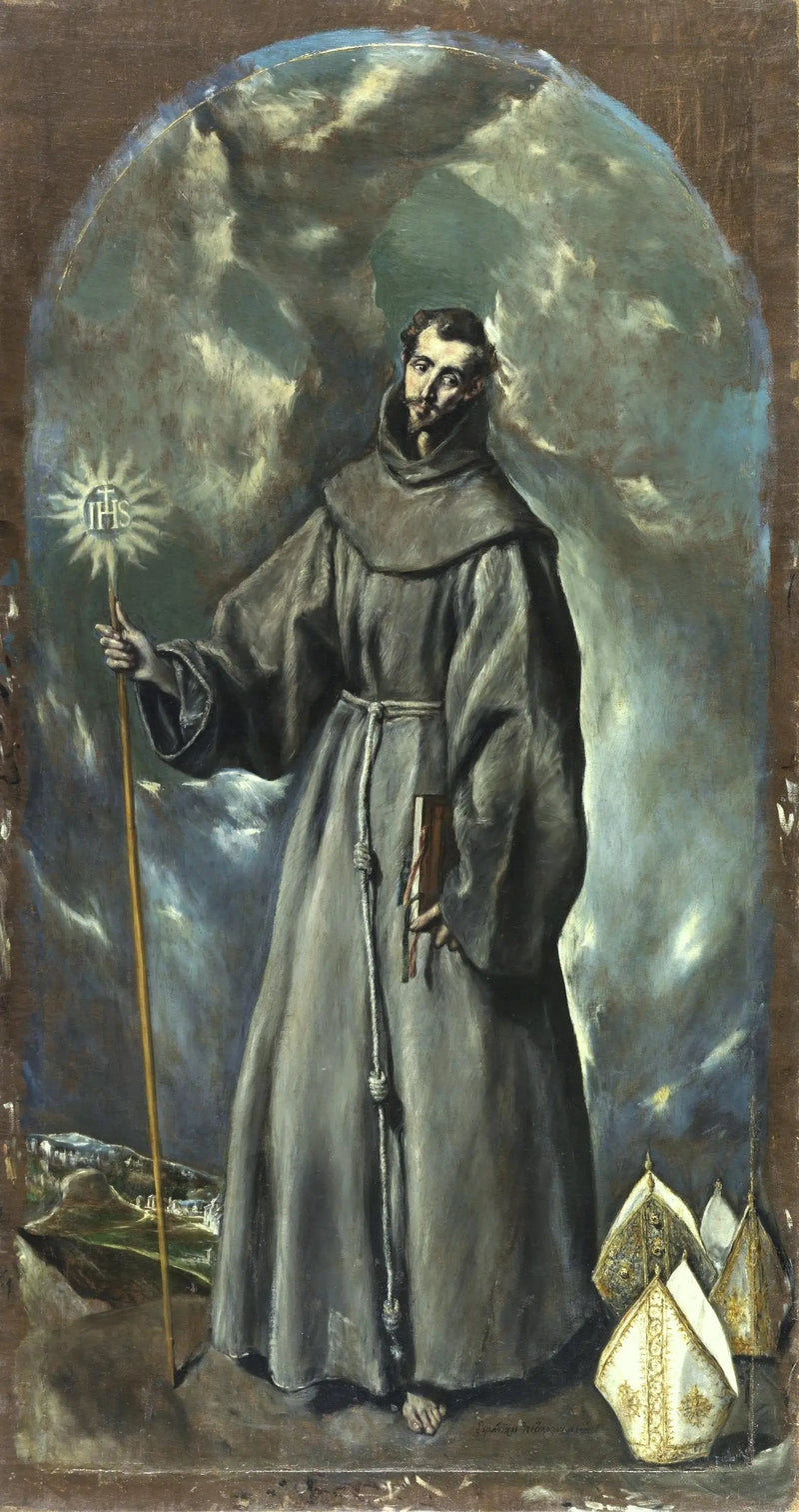 Saint Bernhardin af Siena - El Greco