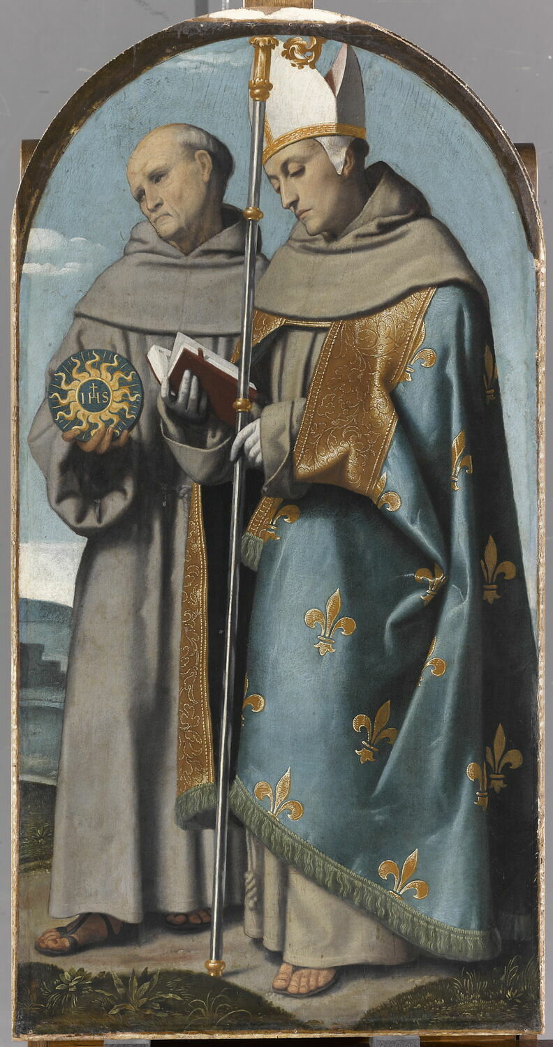 Saint Bernhardin af Siena og Saint Louis af Toulouse - Alessandro Bonvicino