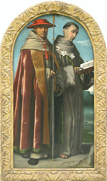Saint Bonaventure og Saint Antoine de Padoue - Alessandro Bonvicino