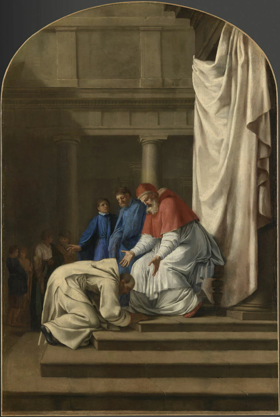 Saint Bruno aux pieds du pape Urbain II - Eustache Le Sueur