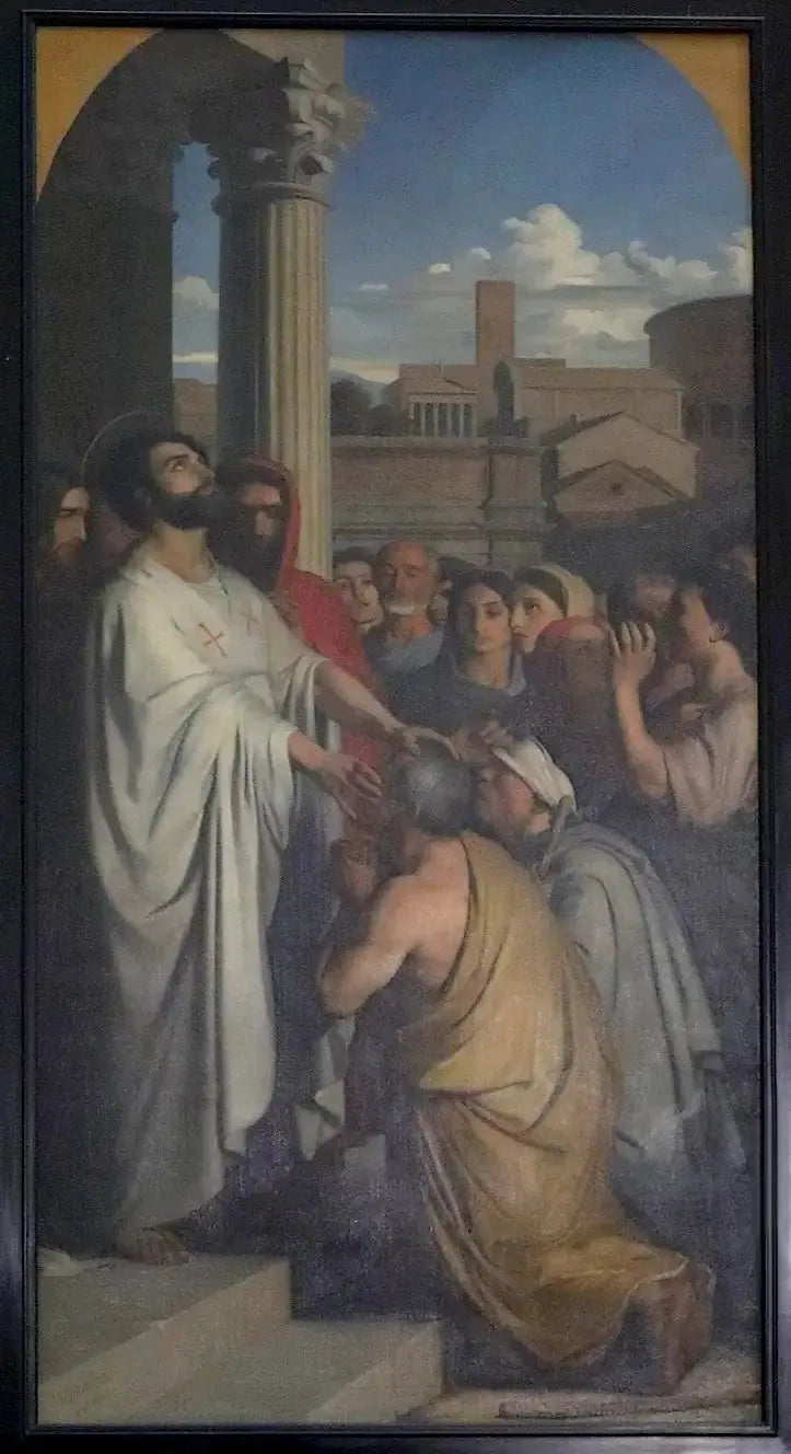 Saint Clair helbredende de blinde - Hippolyte Flandrin
