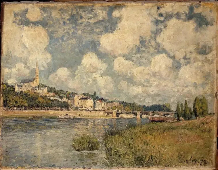 Saint-Cloud - Alfred Sisley image 1 copie peinte à la main à l’huile