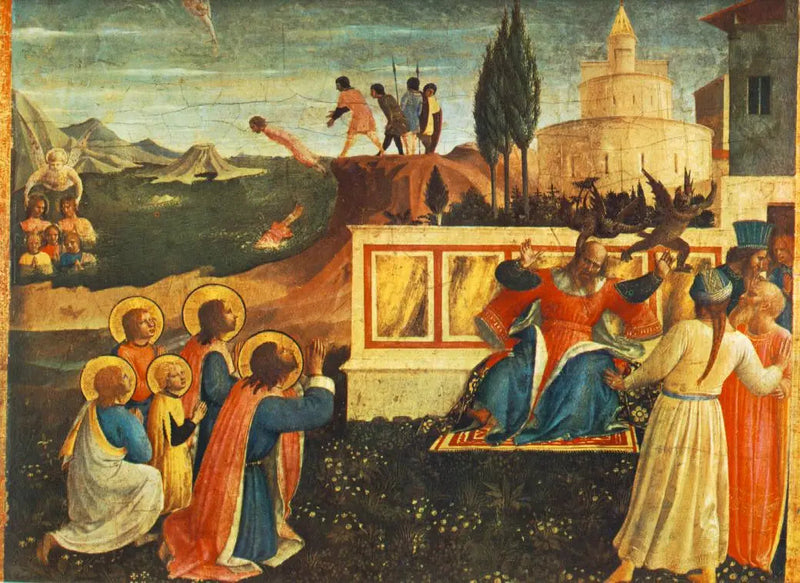 Saint Côme og Saint Damien reddet - Fra Angelico