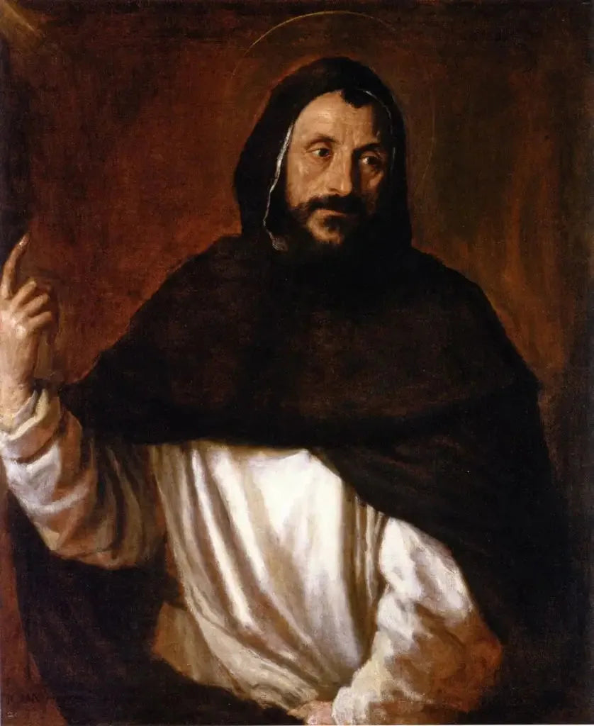 Saint Dominique - Titian image 1 reproduction de peinture à l’huile