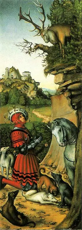 Saint Eustache - Lucas Cranach den Ældre