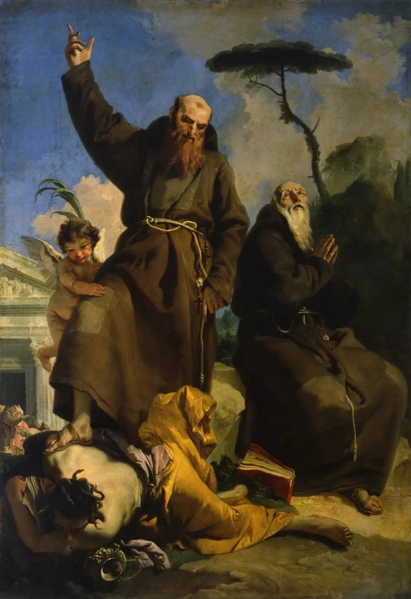 Saint Fidèle de Sigmarigen og Saint Joseph de Leonessa - Giovanni Battista Tiepolo