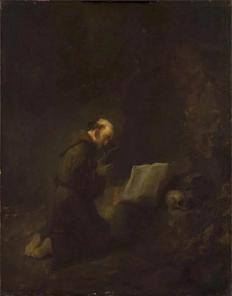 Sankt Frans af Assisi i bøn - Rembrandt