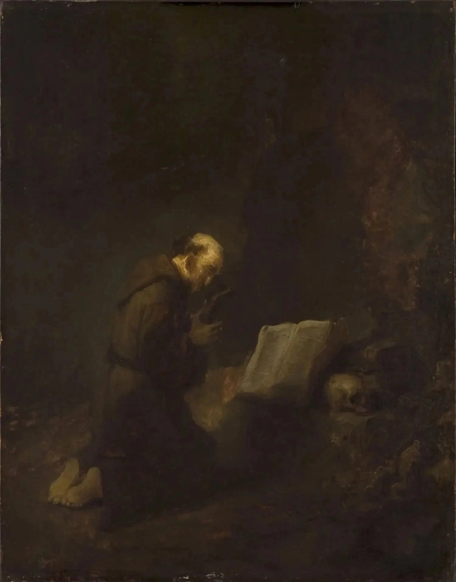 Sankt Frans af Assisi i bøn - Rembrandt
