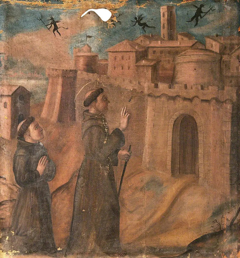 Saint François jager dæmonerne - Giotto