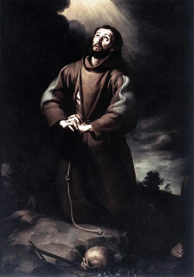 Saint François d'Assise i bøn - Bartolomé Esteban Murillo