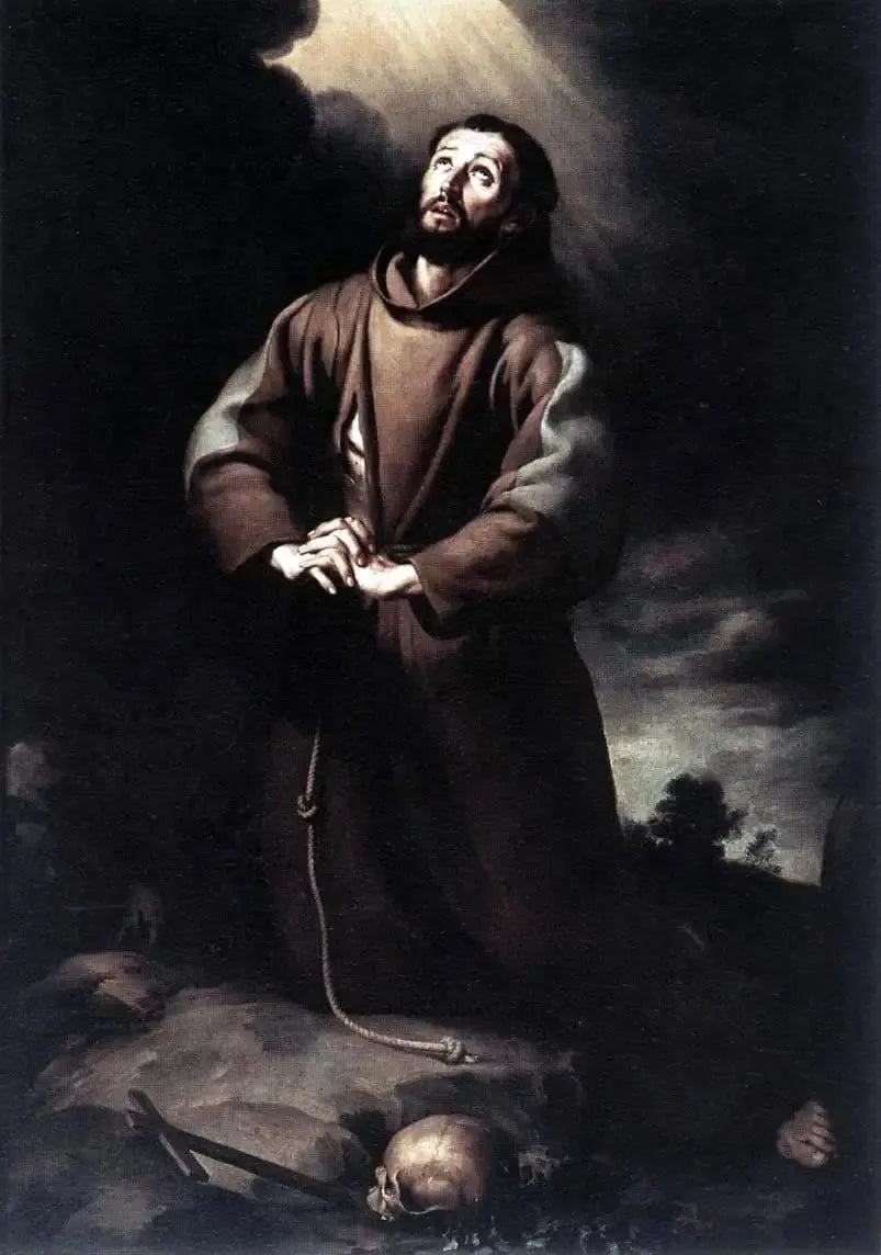 Saint François d'Assise i bøn - Bartolomé Esteban Murillo