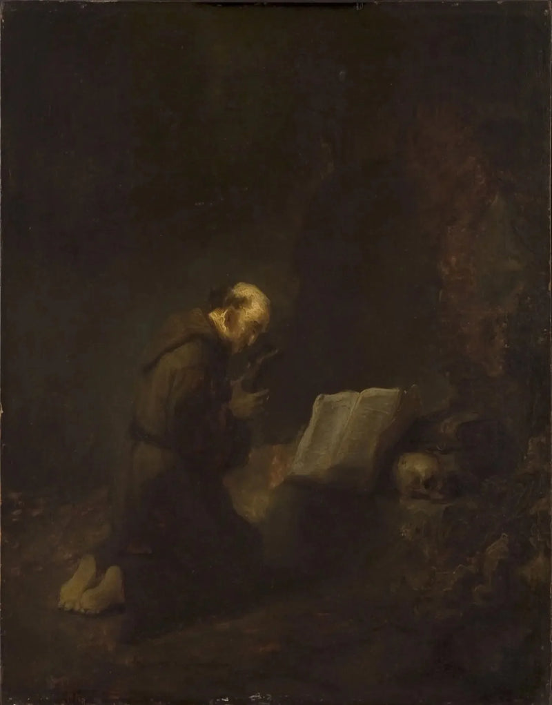 Sankt Frans af Assisi i bøn - Rembrandt