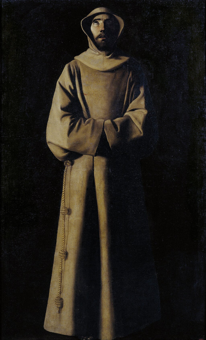 Saint François d'Assise ifølge visionen af paven Nicolas V - Francisco de Zurbarán