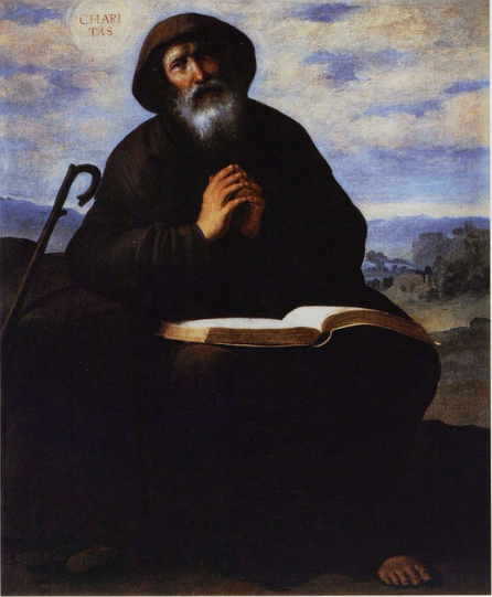 Saint François de Paule - Francisco de Zurbarán image 1 copie de tableau peinte à la main