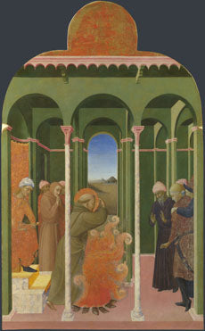 Saint François devant le Sultan - Stefano di Giovanni (Sassetta) image 1 reproduction réalisée par Alpha Reproduction