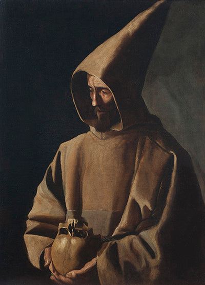 Saint François i meditation - Francisco de Zurbarán