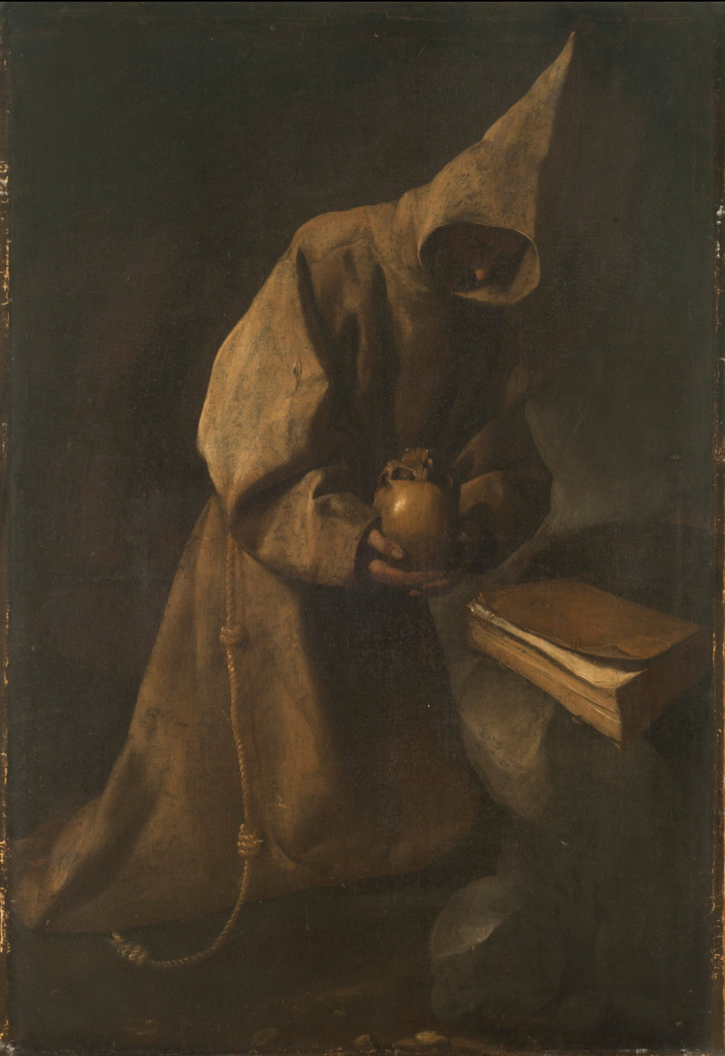 Saint François i meditation - Francisco de Zurbarán