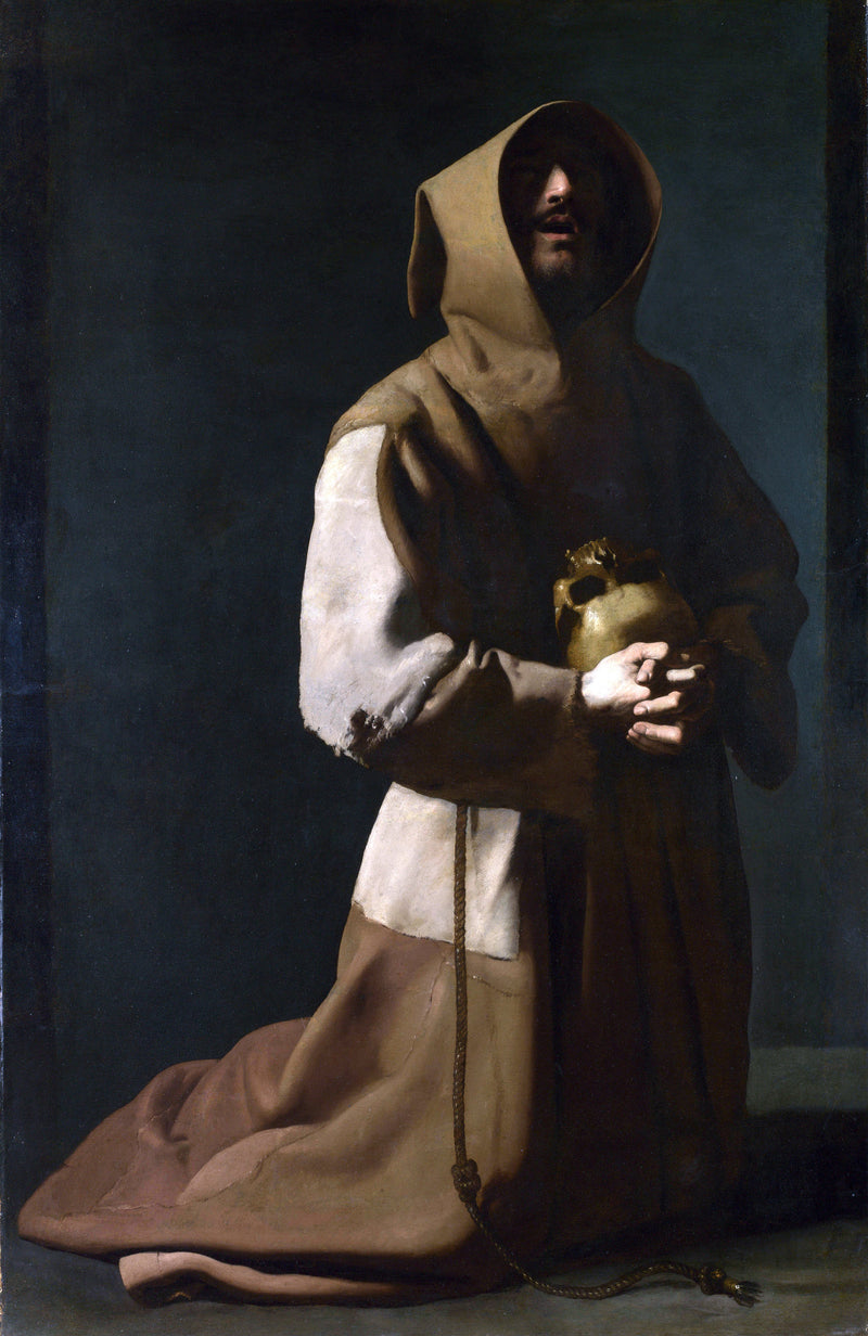 Saint François i meditation - Francisco de Zurbarán
