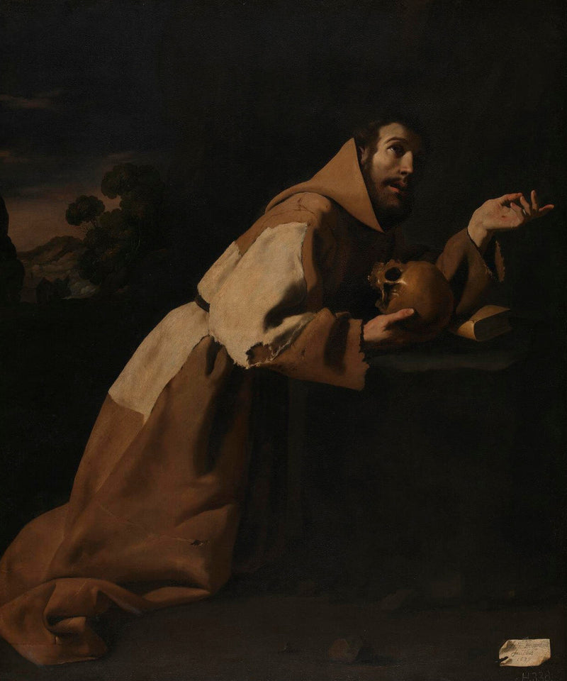 Saint François i meditation - Francisco de Zurbarán